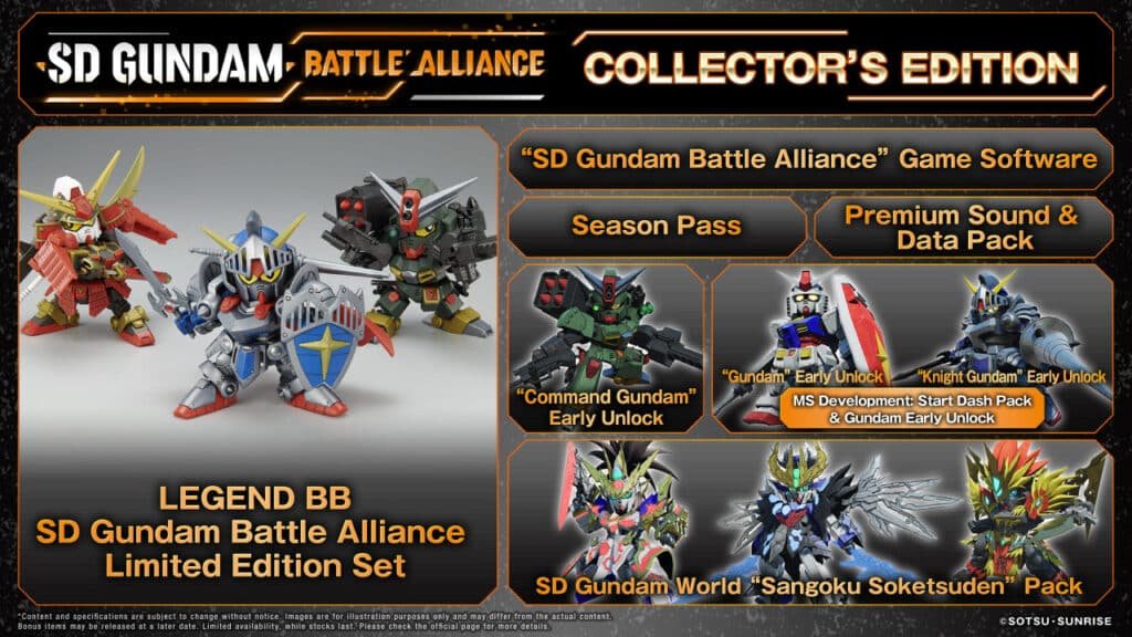 SD Gundam Battle Alliance Collector's Edition PS5