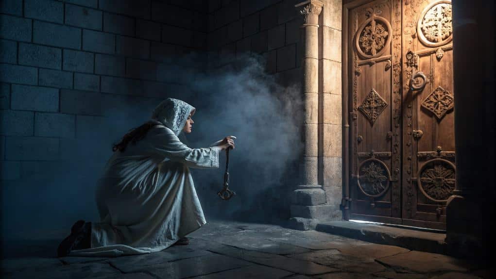 mystical conversation with priestess